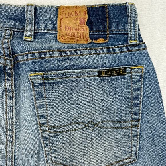 Lucky Brand Jeans Women 2/26 (fits 28x26) Sweet Dream Cuffed Crop Button Fly USA - Picture 5 of 15